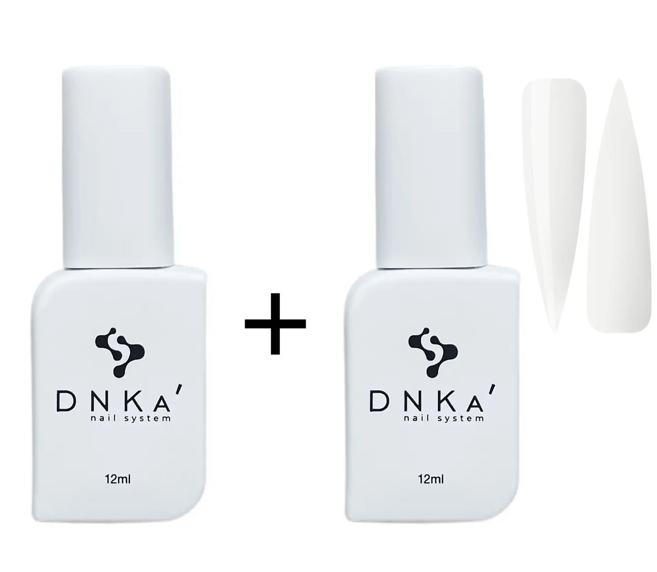 База DNKa Nano Base + Топ DNKa Milky (молочний), 12 мл
