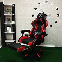 Игровое компьютерное кресло для подростка Malatec Black&Red, Геймерские игровые кресла для пк с подушкой