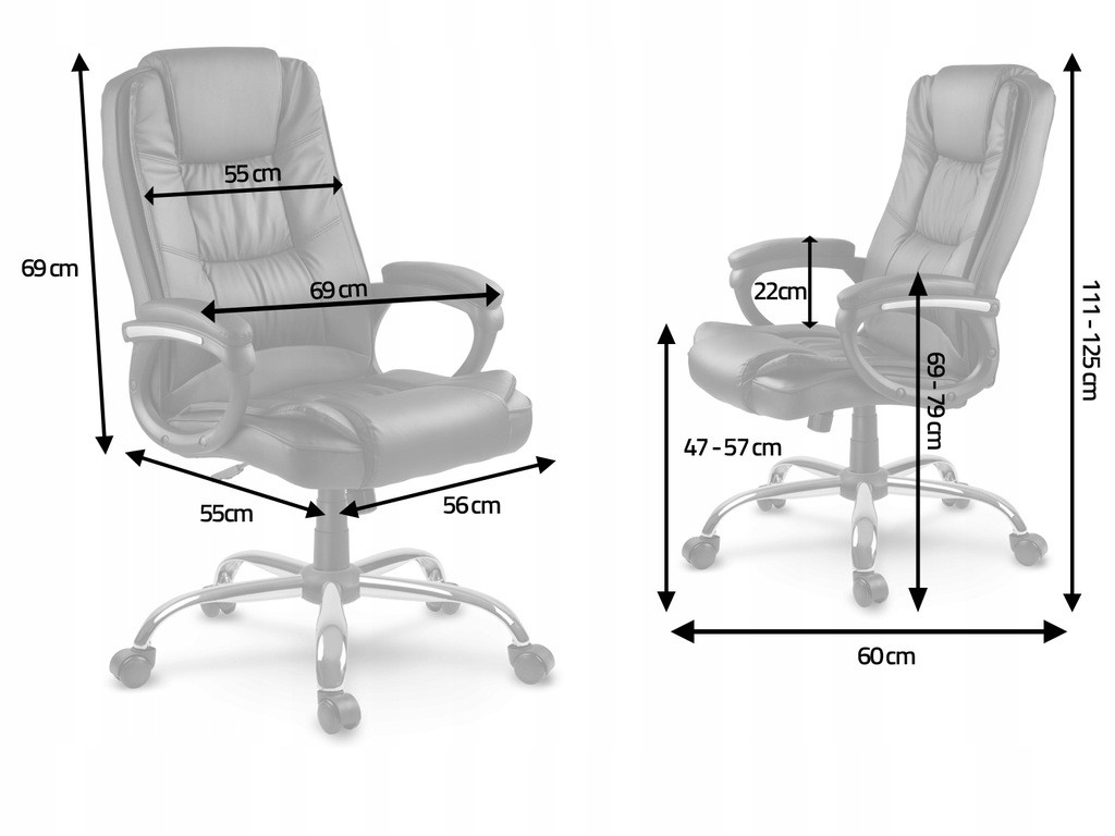 Комфортное офисное кресло для руководителя Sofotel Porto 2435, Современное компьютерное кресло с эко кожи - фото 10 - id-p2032720133