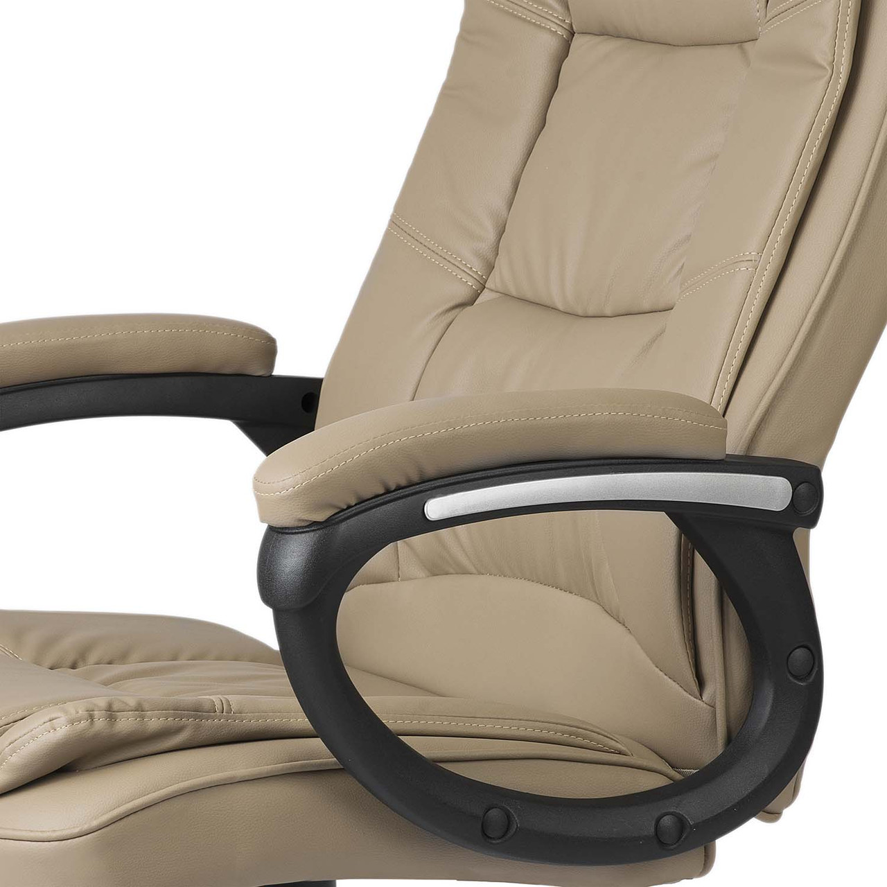Офисное кресло руководителя из экокожи Sofotel Porto 2437 Beige Premium, Кресла и стулья для офиса высокие - фото 6 - id-p2032720135