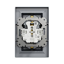 Розетка Schneider Electric Asfora сталь подвійна з заземленням внутрішня EPH9900162, фото 4