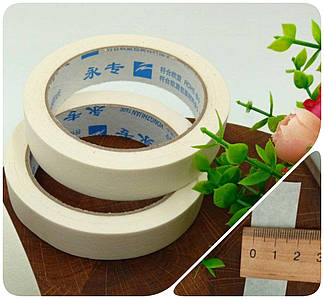 Малярний Скотч / Стрічка Малярна / 20 мм / 25 метрів / Молочний