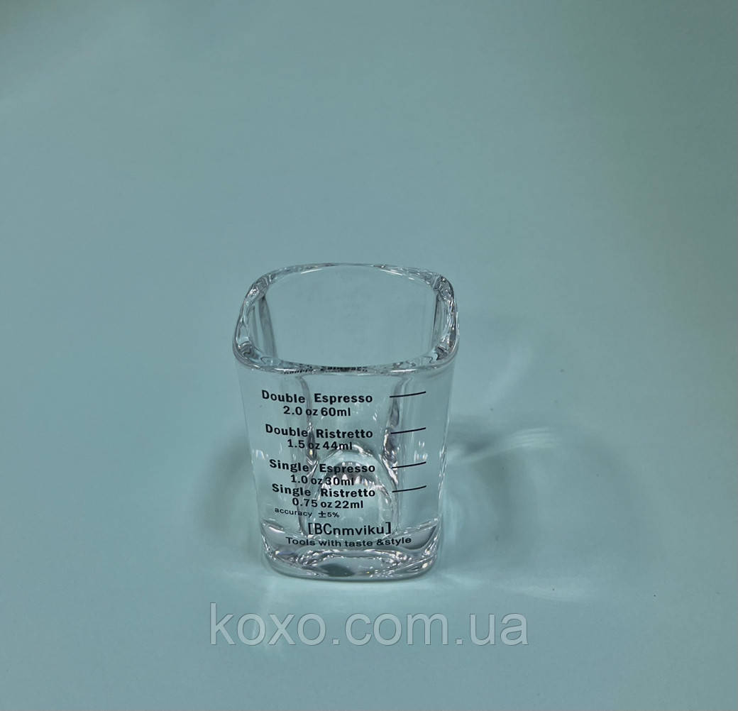 Мірна склянка (еспресо, ристретто, лунго) 80 мл