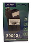 Універсальна мобільна батарея Ridea RP-D30L Phoenix 30 10 W digital display+lamp 30000 mAh (Чорний)
