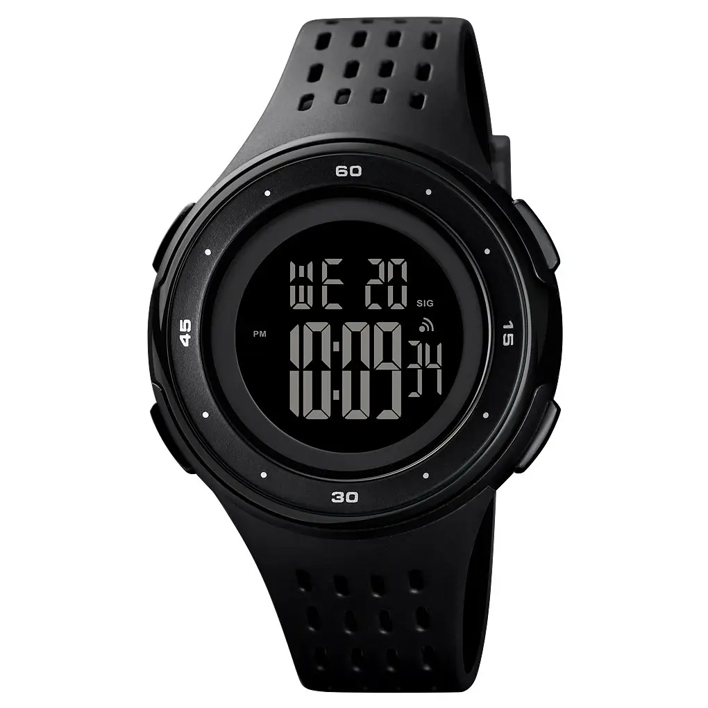 Чоловічий спортивний наручний годинник Skmei 1537 (Чорний), фото 1