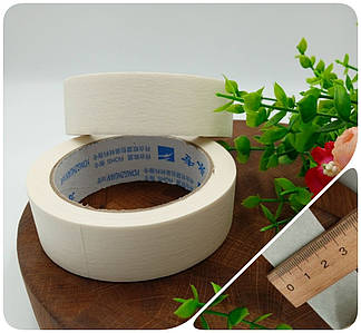 Малярний Скотч / Стрічка Малярна / 30 мм / 25 метрів / Молочний