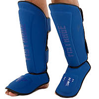 Защита голени и стопы с футами кожаная защита ноги Муай Тай, ММА, Кикбоксинг FISTRAGE VL-4156