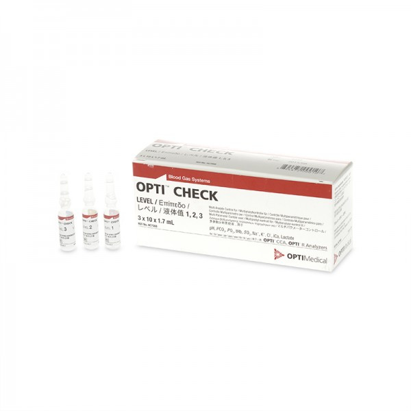 Контролі, OPTI-Check три рівні, pH/BG/ELEC, 10амп/рівень