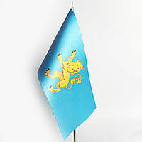 Флажок Львовской области двухсторонний маленький Dobroznak 12х24 см. Флаг настольный сувенирный