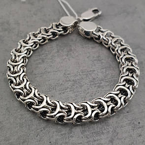 Чоловічий срібний браслет Фараон. Браслет на руку Рамзес 22 розмір срібло 925