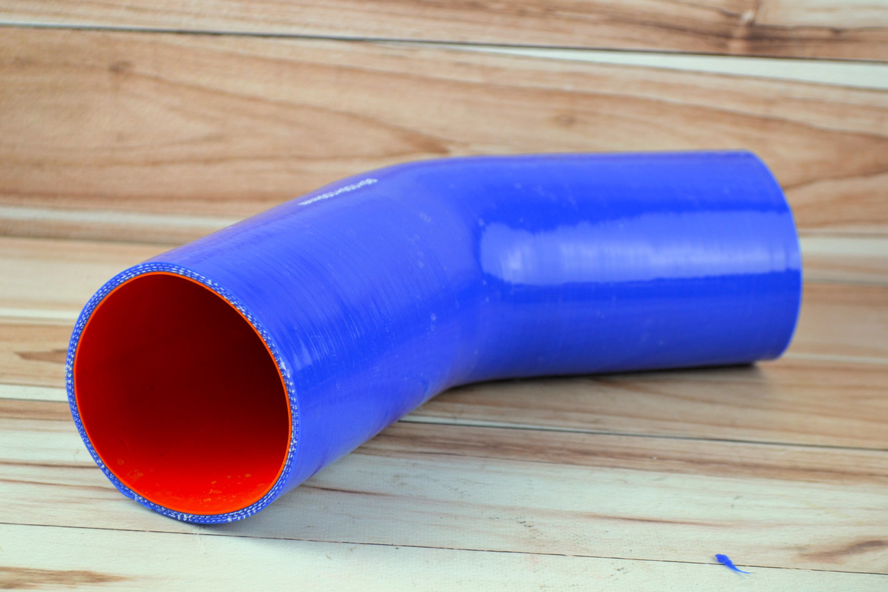 Патрубок (150 мм х 150 мм) (135` - кут) (d=80 товщ = 4 мм), фото 1