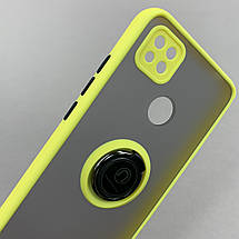 Чохол для Xiaomi Redmi 9C чохол з кільцем підставкою на телефон сяомі редмі 9с жовтий t8b, фото 5