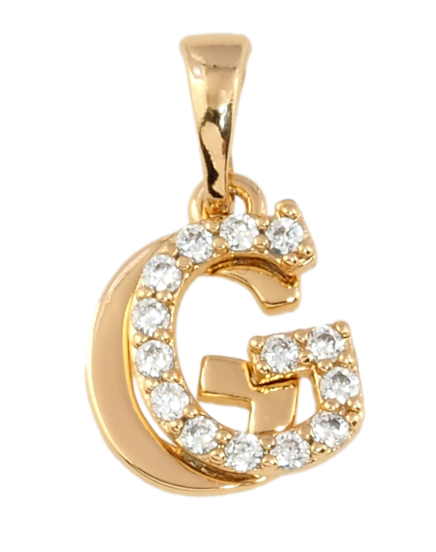 Кулон Xuping Позолота 18K "Літера G з цирконієм"