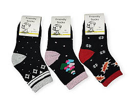 Шкарпетки дитячі Friendly Socks 4031016-009 сер. махра різні кольори р.16 (уп.12 пар)
