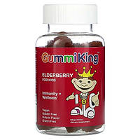 GummiKing, Elderberry for Kids (60 жев.таб.), черная бузина для детей