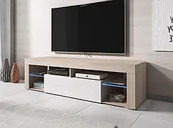 Тумба комод під телевізор з полицями "HUGO" ММ Відкрита тумбочка під TV