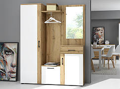 Шафа для передпокою Тріо, невеликий передпокій у коридор, меблі в коридор ММ