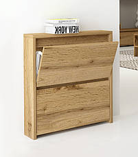 Тумба для взуття в коридор, вузька тумба під взуття, закрита тумбочка для взуття Тахо 30 ММ, фото 2