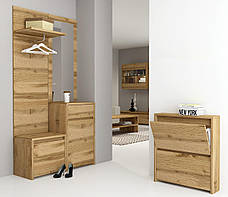 Тумба для взуття в коридор, вузька тумба під взуття, закрита тумбочка для взуття Тахо 30 ММ, фото 4