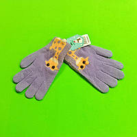 Детские теплые перчатки с начесиком  6-8 лет бузкові