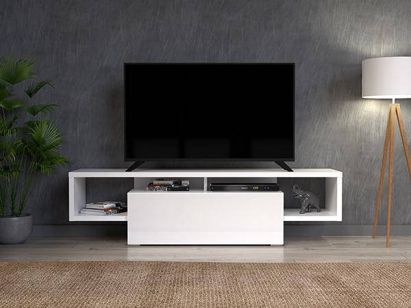 Большая тумба под телевизор с полками, подставка под телевизор длинная ...