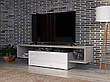 Велика тумба під телевізор з полицями, підставка під телевізор довга Hubertos HB140 ММ, фото 8