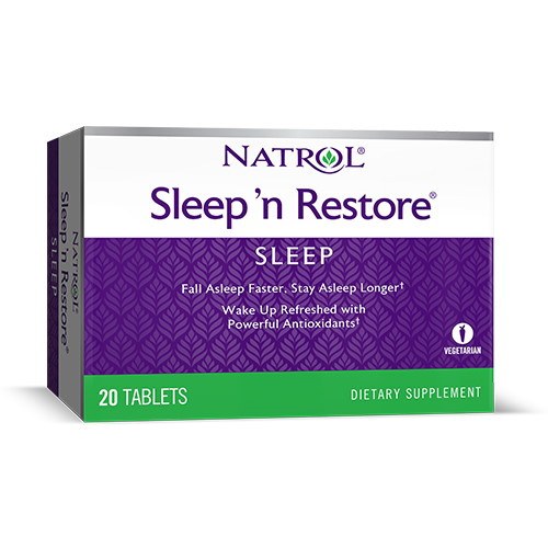 Натуральна добавка Natrol Sleep 'n Restore, 20 таблеток EXP