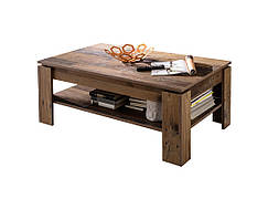 Журнальний кавовий столик з полицею, прямокутний у вітальню спальню "Indy" ММ