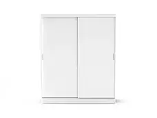 Шафа купе в передпокій, у спальню дводверна Diego New DIN180 ММ білого кольору, фото 3