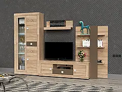 Дизайнерська модульна стінка для вітальні, сучасна вітальня Julieta ММ