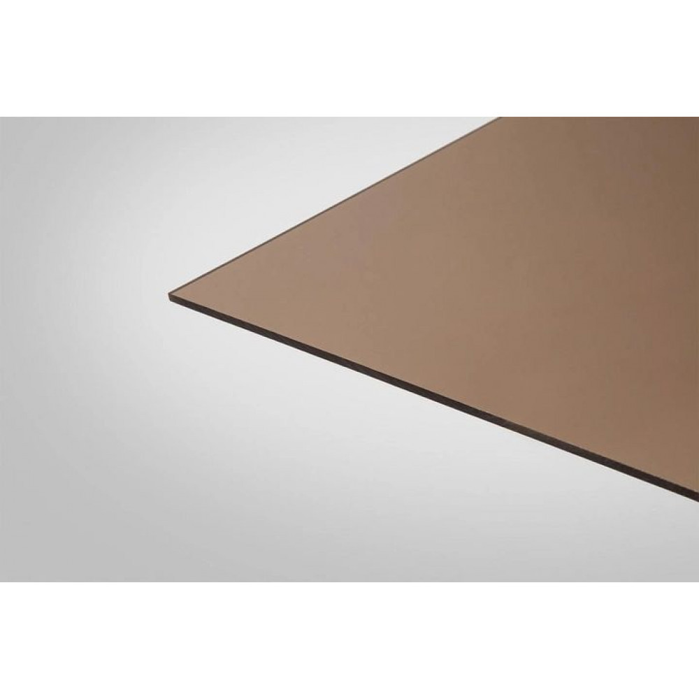 Монолітний полікарбонат Ultraplast Solid 4мм, 2,05х1,5м, Бронза 5100, Бронзовий