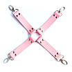 Набір БДСМ "Love caresses" колір рожевий, наручники, окови, конектор, фото 3