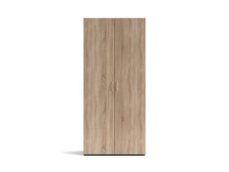 Розпашна шафа дводверна з полицями та штангою сучасна шафа для дому Seba 2 MM, фото 1