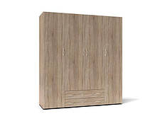 Шафа розпашна на 4 двері з висувними шухлядами для спальні Seba 4 MM, фото 4