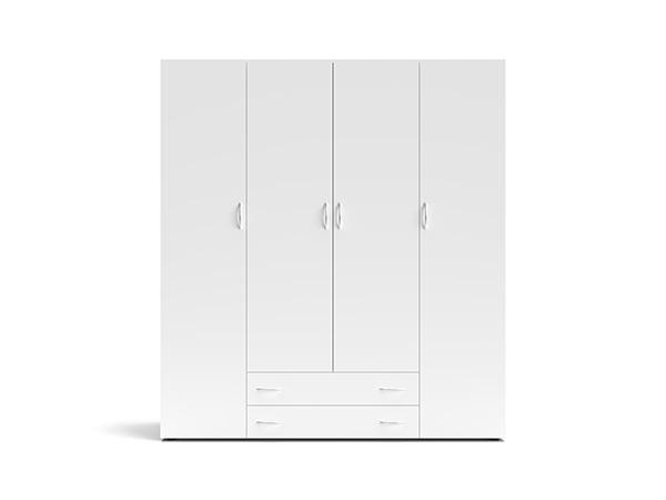 Шафа розпашна на 4 двері з висувними шухлядами для спальні Seba 4 MM