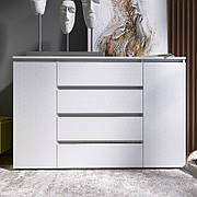 Сучасний великий комод з шухлядами та дверцятами для дому КЛ-4 Лайт Еверест