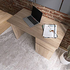 Письмовий стіл з однією тумбою, комп'ютерний стіл у стилі лофт Лайт Еверест, фото 4