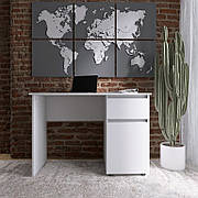 Письмовий стіл з однією тумбою, комп'ютерний стіл у стилі лофт Лайт Еверест