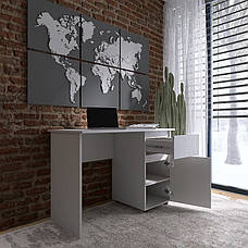 Письмовий стіл з однією тумбою, комп'ютерний стіл у стилі лофт Лайт Еверест, фото 5