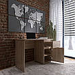 Письмовий стіл з однією тумбою, комп'ютерний стіл у стилі лофт Лайт Еверест, фото 9