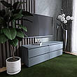 Тумба під телевізор біла, тумбочка під ТВ з висувними шухлядами без ручок Лайт Еверест, фото 9