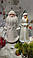 Дід Мороз і Снігурочка під ялинку фігури на Новий рік Д.22см С.20см, фото 2