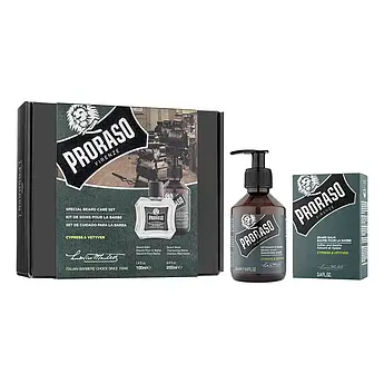 Чоловічий подарунковий набір для догляду за бородою Proraso Duo Pack Cypress & Vetiver