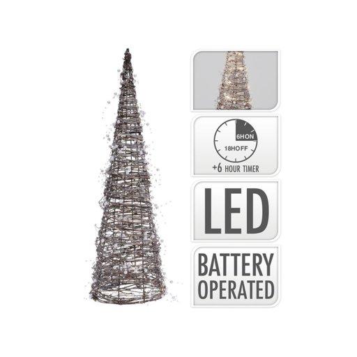 Новорічна фігура Піраміда LED 80*25*25см 2411.030