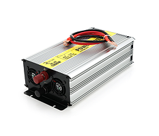 Інвертор напруги RITAR RSC-1000, 12V/220V, 1000W з правильною синусоїдою, 2xShuko, 1xUSB, клемні дроти, BOX, Q