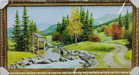 Картина репродукція "Осінь в горах" 50*100см 0411.033