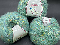 Пряжа Baby Tweed Avanti Yarn-32 м'ята