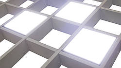 Комплект LED світильників для стелі грильято 100х100мм/3штуки 24 Вт