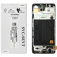 Дисплей (екран) Samsung Galaxy A51 2019 A515F з тачскріном та рамкою (оригінал 100% Service Pack)