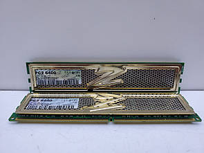 Оперативна пам'ять DDR2 4Gb OCZ KIT (Дві планки по 2Gb, PC2-6400, 800Mhz, б/в)